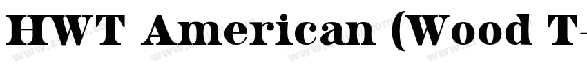 HWT American (Wood T字体转换